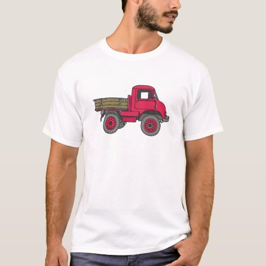T-shirt Petit camion rouge (Devant)