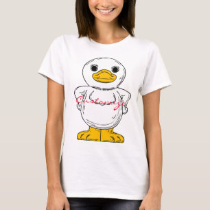 T-shirt Petit canard blanc debout Thunder_Cove