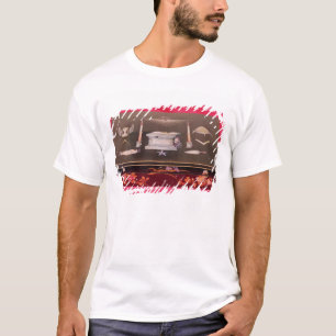 T-shirt Petit cas en bois, avec des symboles de