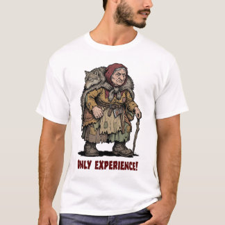 T-shirt Petit Chaperon Rouge drôle et éprouvé par les ans