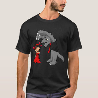 T-shirt Petit chaperon rouge et loup