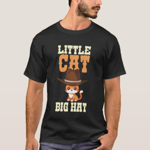 T-shirt Petit Chat Grand Chapeau Conception de Chat Mignon