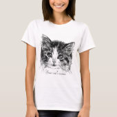 T-shirt petit chaton doux (Devant)