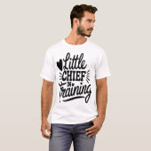 T-shirt Petit Chef En Formation Blanc (Devant entier)