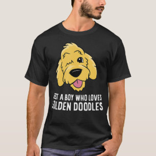 T-shirt Petit chien Doodle Chien Boy Juste un garçon qui a