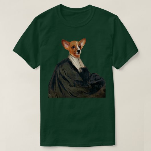 T-shirt Petit chien mignon Distinguez Royal Dog Animaux de (Design devant)