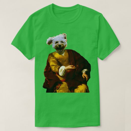 T-shirt Petit chien mignon Distinguez Royal Dog Pets sur r (Design devant)