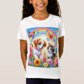 T-Shirt Petit chiot/chiot/chaton (Devant)