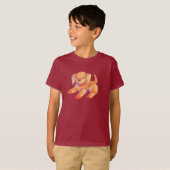 T-shirt Petit chiot golden retriever (Devant entier)