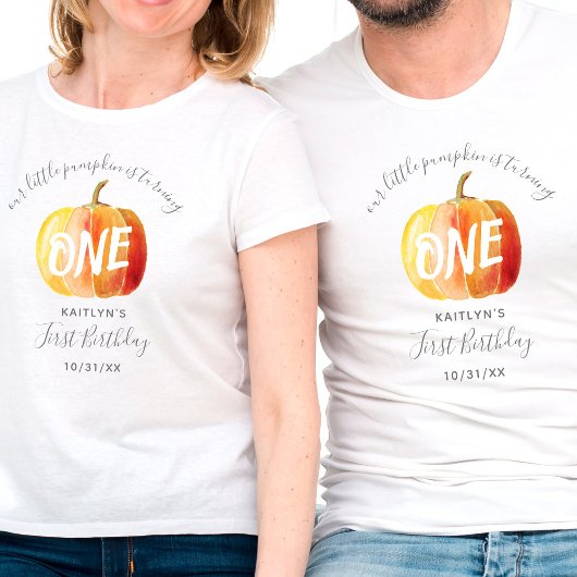 T-shirt Petit Citrouille 1er anniversaire