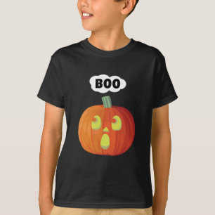 T-shirt Petit Citrouille d'Halloween Boo