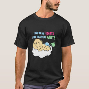 T-shirt Petit Coeurs Blastin Farts Baby Papa Enfance