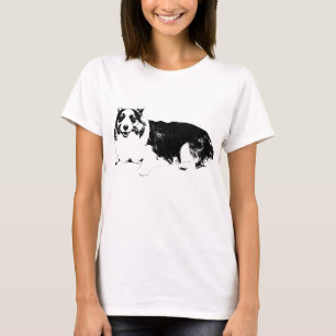 T-shirt Petit Corgi Sourire Tranquille