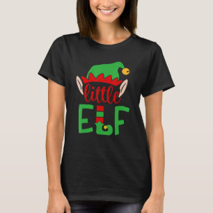 T-shirt Petit costume de Noël de lutin de pyjama de Noël d