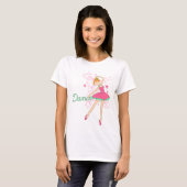 T-shirt Petit danseur classique bariolé (Devant entier)