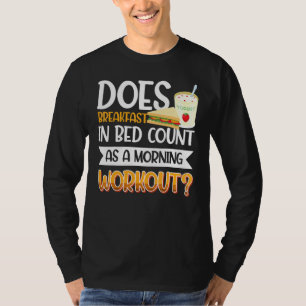 T-shirt Petit déjeuner au lit Foodie Œuf Entraînement