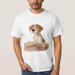 T-shirt Petit-déjeuner chien