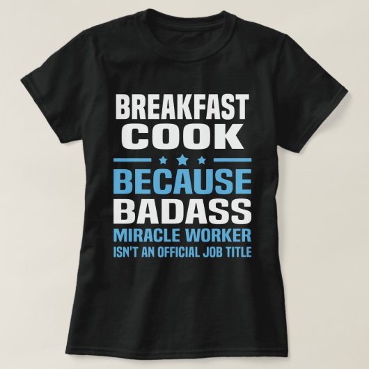 T-shirt Petit-déjeuner Cook (Design devant)