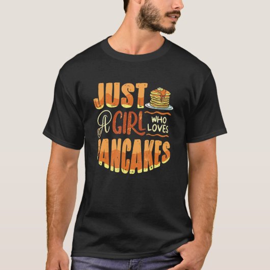 T-shirt Petit Déjeuner De Fabriquant De Pankecake Juste Un (Devant)