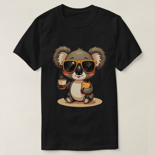 T-shirt Petit déjeuner de koala (Design devant)