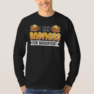 T-shirt Petit Déjeuner En Lit Foodie Oeuf Triste