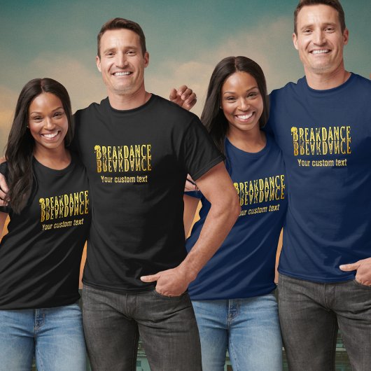 T-shirt Petit-déjeuner noir jaune