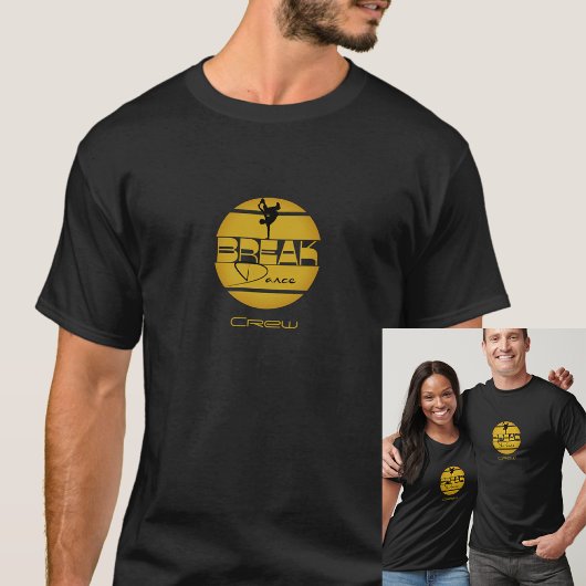 T-shirt Petit-déjeuner noir jaune