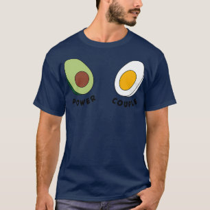 T-shirt Petit-déjeuner oeuf de couple Kraft et avocat