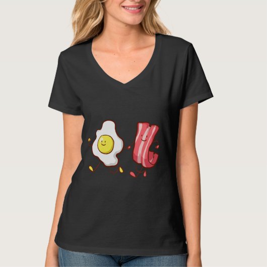 T-shirt Petit-Déjeuner Oeuf Et Bacon (Devant)