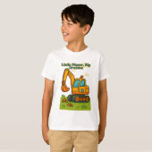 T-shirt Petit Digger pour les enfants - joli dessi (Devant entier)