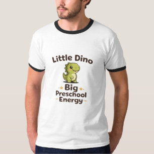 T-shirt Petit Dino Grande Énergie Préscolaire Mignon Dinos