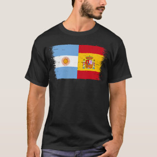 T-shirt Petit drapeau Espagne Argentine Drapeau espagnol a
