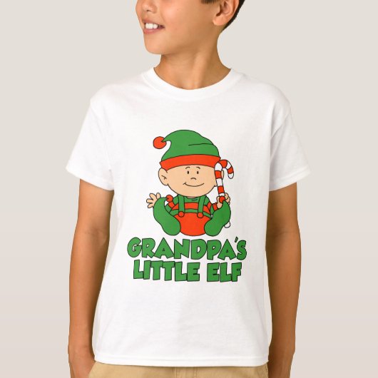 T-shirt Petit Elfe de grand-père (Devant)