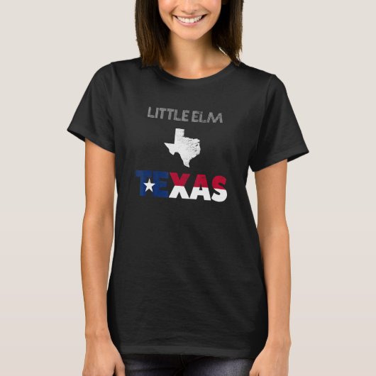 T-shirt Petit Elm TX Texas drapeau tourisme souvenir autoc (Devant)