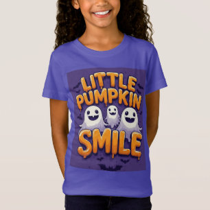 T-Shirt Petit Fantôme Citrouille Avec Grand Sourire Chario
