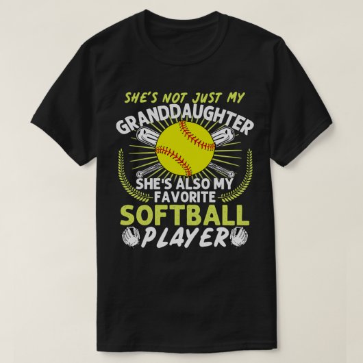 T-shirt Petit-fille Softball (Design devant)