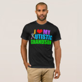 T-shirt Petit-fils autiste (Devant entier)