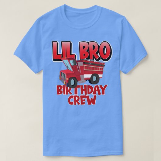 T-shirt Petit Frère d'équipage d'anniversaire Camion d'inc (Design devant)