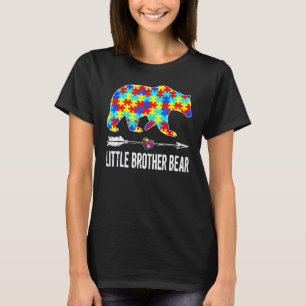T-shirt Petit Frère Ours Sensibilisation à l'autisme Cœur