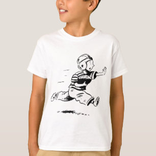 T-shirt Petit garçon vintage courant avec un ballon de foo