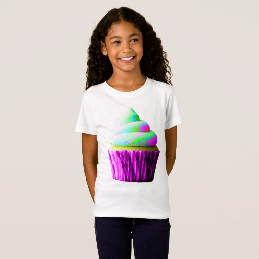 T-Shirt Petit gâteau au néon (Devant entier)