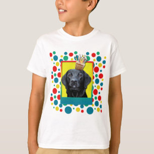 T-shirt Petit gâteau d'anniversaire - Labrador - noir -