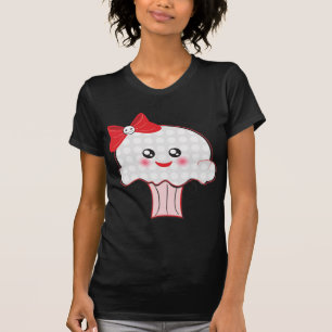 T-shirt Petit gâteau de crâne de Kawaii