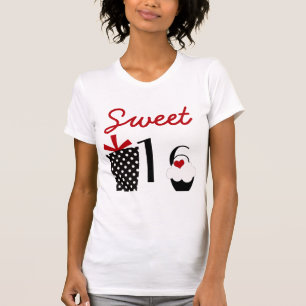T-shirt Petit gâteau du bonbon 16 et présent mignons de