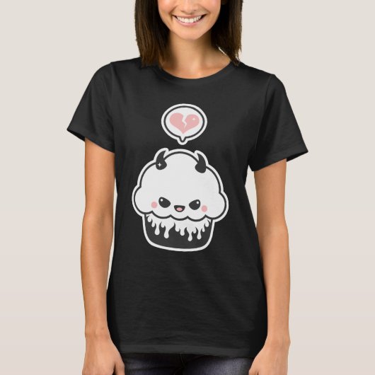 T-shirt Petit gâteau mauvais mignon (Devant)