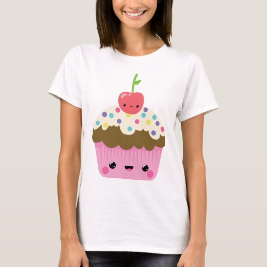 T-shirt Petit gâteau mignon de Kawaii (Devant)