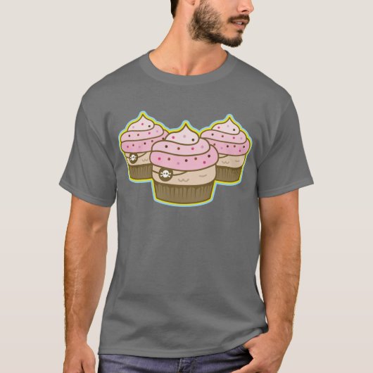 T-shirt petit gâteau rose de pirate (Devant)