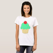 T-shirt Petit gâteau vert (Devant entier)