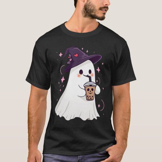 T-shirt Petit Ghost Ice Café Éffrayante saison mignonne Gh (Devant)