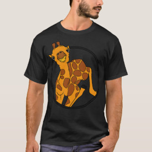 T-shirt Petit girafe mignon avec 2 cornes
